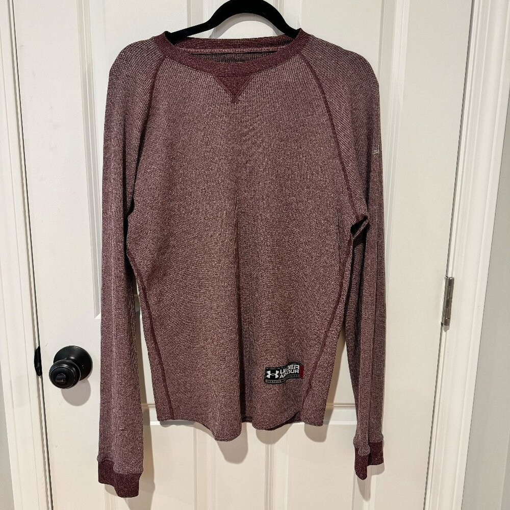 Vintage Under Armour Light Weight Waffle Knit Shirt - Size Large